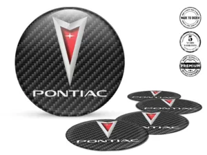 Pontiac Style Autocollants Roues Logos Bombés de Luxe